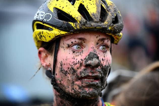 Sport Bilder des Tages UCI Cyclocross World Cup Maasmechelen 2025 MAASMECHELEN, BELGIUM - JANUARY 25 : Vos Marianne (NED) of Visma Lease A Bike pictured during the 11th leg of the UCI Cyclocross World Cup Series 2024-2025 women elite race on January 25, 2025 in Maasmechelen, Belgium, 25 01 2025 Maasmechelen Belgium  Copyright: xVincentxKalutx