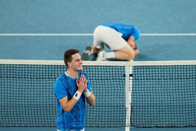 Henry Patten of Great Britain celebrates winning the Australian Open Men s Doubles final Australian Open, Day Fourteen, Tennis, Melbourne Park, Melbourne, Australia - 25 Jan 2025  Copyright: xRachelxBach Shutterstockx 15108801cq