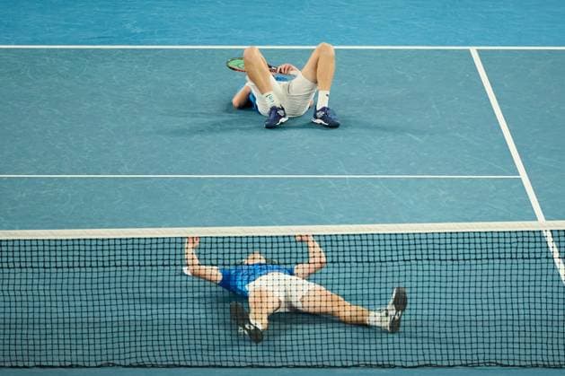 Harri Heliövaara of Finland and Henry Patten of Great Britain celebrate winning the Australian Open Men s Doubles final Australian Open, Day Fourteen, Tennis, Melbourne Park, Melbourne, Australia - 25 Jan 2025  Copyright: xRachelxBach Shutterstockx 15108801db