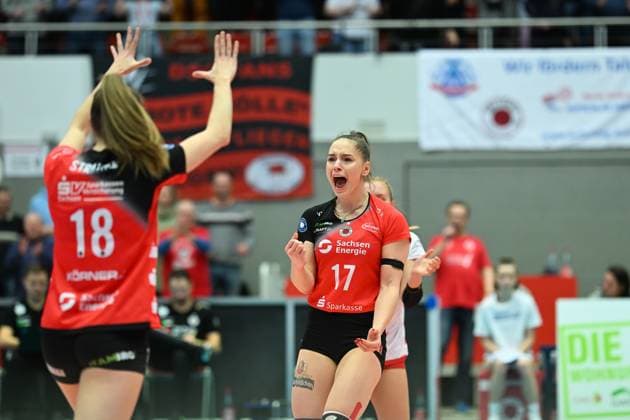 Lorena Lorber Fijok (Dresdner SC, 17) Dresdner SC vs. SC Potsdam, 1. Volleyball Bundesliga Frauen, Spielzeit 2024 2025, 25.01.2025 Dresdner SC vs. SC Potsdam, 1. Volleyball Bundesliga Frauen, Spielzeit 2024 2025, 25.01.2025 Dresden Copyright: xEibner-Pressefoto xHoepnerx EP_PHR