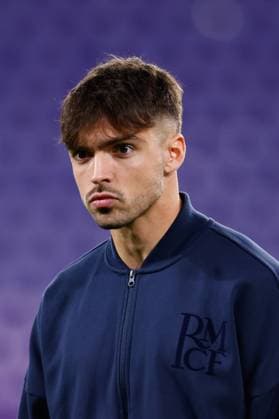 January 25, 2025, Valladolid, Valladolid, SPAIN: Raul Asencio of Real Madrid looks on during the Spanish League, LaLiga EA Sports, football match played between Real Valladolid CF and Real Madrid at Jose Zorrilla on January 25, 2025, in Valladolid, Spain. Valladolid SPAIN - ZUMAa181 20250125_zaa_a181_167 Copyright: xDennisxAgyemanx