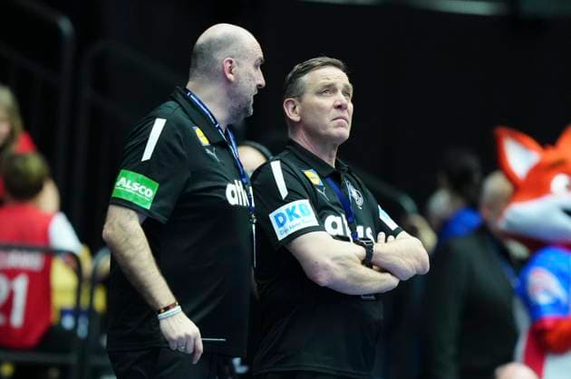 IHF World Men s Handball Championship: Germany-Tunisia German head coach Alfred Gislason in the Handball World Championship, WM, Weltmeisterschaft match in Main Round group 1 between Germany and Tunisia at Jyske Bank Boxen in Herning on Saturday, January 25, 2025. (Photo: Henning Bagger Ritzau Scanpix) , Herning Denmark Copyright: HenningxBagger HenningxBaggerx spdk20250125-205831-L