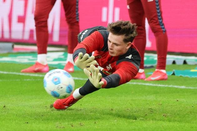 25.01.2025, Fussball, Herren, 2. Bundesliga, Saison 2024 2025, 1. FC Köln - SV 07 Elversberg, Jonas Urbig (1. FC Köln) Köln Rhein-Energie-Stadion Nordrhein-Westfalen Deutschland (DE) Copyright: xSebastianxBachx