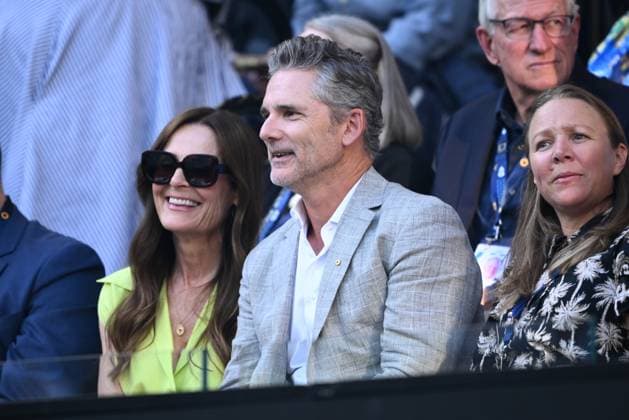 TENNIS AUSTRALIAN OPEN, Eric Bana is seen during the Men?s singles final between during Jannik Sinner of Italy and Alexander Zverev of Germany at the 2025 Australian Open at Melbourne Park in Melbourne, Sunday, January 26, 2025. ( NO ARCHIVING, EDITORIAL USE ONLY, NO USE IN BOOKS WITHOUT CONSENT MELBOURNE VICTORIA AUSTRALIA  Copyright: xJOELxCARRETTx 20250126173219680712