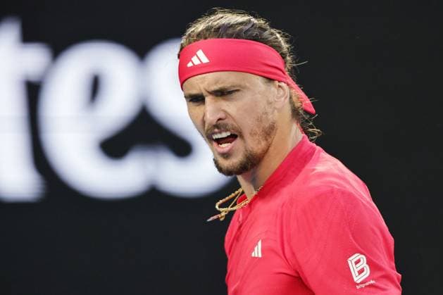 Alexander Zverev, GER, during final of 2025 Australian Open in Melbourne, 26 01 2025; -