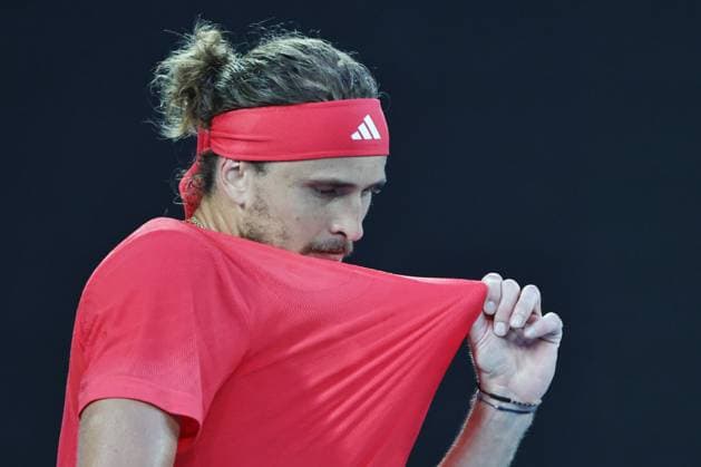 Alexander Zverev, GER, during final of 2025 Australian Open in Melbourne, 26 01 2025; -