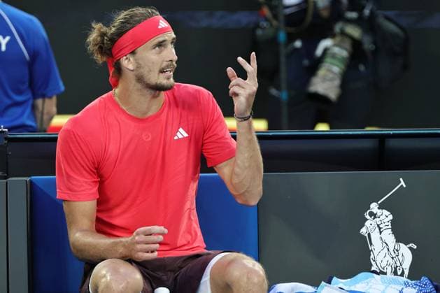Alexander Zverev, GER, during final of 2025 Australian Open in Melbourne, 26 01 2025; -