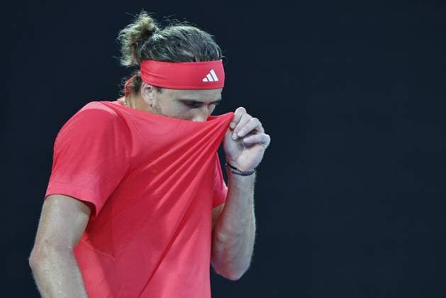 Alexander Zverev, GER, during final of 2025 Australian Open in Melbourne, 26 01 2025; -