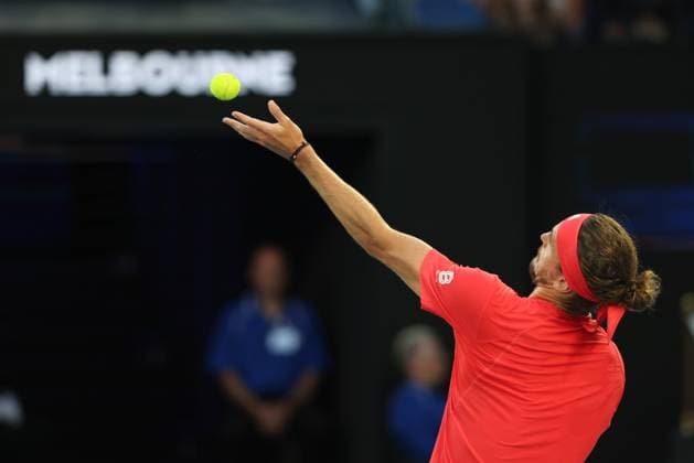 Alexander Zverev, Endspiel, Final, Australian Open 2025, Melbourne Park, Melbourne, Victoria, Australia. Copyright: xJuergenxHasenkopfx