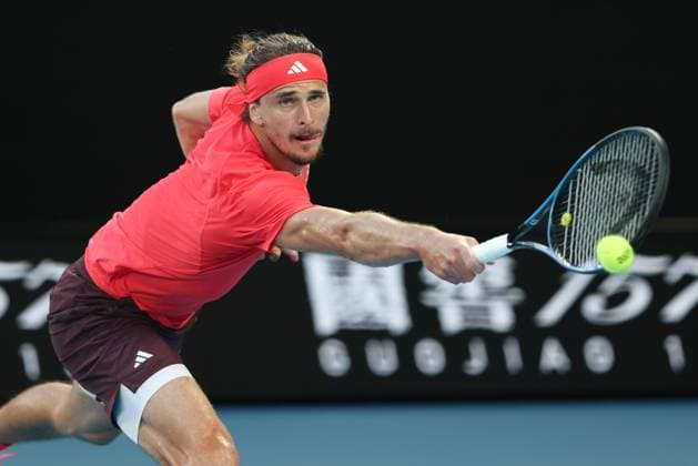 Alexander Zverev, Endspiel, Final, Australian Open 2025, Melbourne Park, Melbourne, Victoria, Australia. Copyright: xJuergenxHasenkopfx