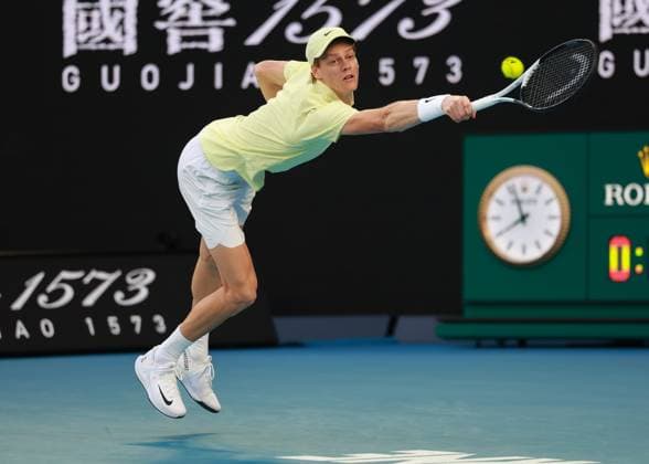Jannik Sinner (ITA), Endspiel, Final, Australian Open 2025, Melbourne Park, Melbourne, Victoria, Australia. Copyright: xJuergenxHasenkopfx