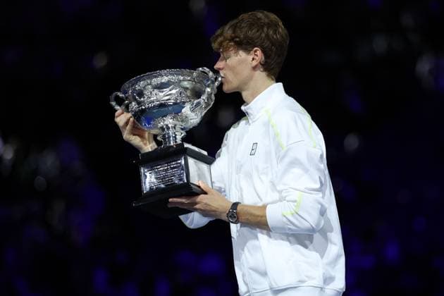 Jannik Sinner of Italy wins the Australian Open Australian Open, Day Fifteen, Tennis, Melbourne Park, Melbourne, Australia - 26 Jan 2025  Copyright: xEllaxLing Shutterstockx 15108789at