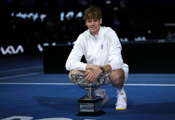 Jannik Sinner of Italy wins the Australian Open Australian Open, Day Fifteen, Tennis, Melbourne Park, Melbourne, Australia - 26 Jan 2025  Copyright: xEllaxLing Shutterstockx 15108789aw