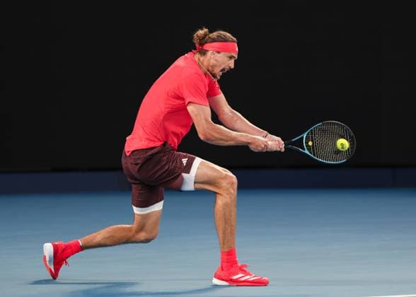 Alexander Zverev, Endspiel, Final, Australian Open 2025, Melbourne Park, Melbourne, Victoria, Australia. Copyright: xJuergenxHasenkopfx