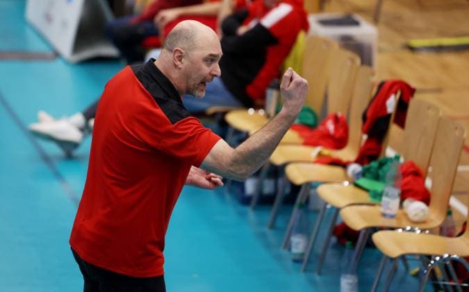 BAU 26.01.2025 Ludwigsburg Volleyball Barock Volleys MTV Ludwigsburg vs. TV Bühl, Trainer Vladimir Rakic (Bühl)