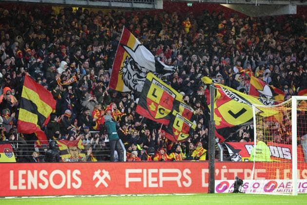FOOTBALL : RC Lens vs Angers SCO - Ligue 1 - 26 01 2025 Ambiance avant-match lors du match RC Lens - Angers SCO, Ligue 1, stade Bollaert-Delelis, le 26 janvier 2025  Copyright: xLaurentxSANSONx