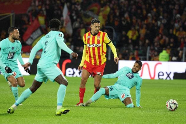 FOOTBALL : RC Lens vs Angers SCO - Ligue 1 - 26 01 2025 Florian SOTOCA (RC Lens) lors du match RC Lens - Angers SCO, Ligue 1, stade Bollaert-Delelis, le 26 janvier 2025  Copyright: xLaurentxSANSONx