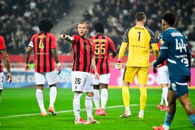 FOOTBALL : OGC Nice VS Olympique de Marseille - Ligue 1 McDonald s - 26 01 2025 L OGC Nice recoit l Olympique de Marseille Ã l Allianz Riviera dans le cadre de la 19e journÃ e de Ligue 1 McDonald s. Melvin Bard (OGCN) NiceFrance  Copyright: xWilliamxCannarellax