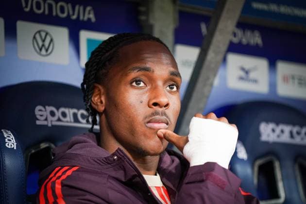 Fussball: Bundesliga, Saison 2024-2025, FC Bayern München: Mathys Tel (FC Bayern München, 39) Archiv RECORD DATE NOT STATED Copyright: xJOERANxSTEINSIEKx