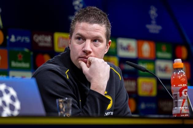 Sport Bilder des Tages 28.01.2025, Pressekonferenz zum UEFA Champions League Spiel zwischen Borussia Dortmund und Schachtar Donezk mit Cheftrainer Mike Tullberg (Borussia Dortmund), Dortmund Signal Iduna Park NRW Deutschland xRHR-FOTO DEx Copyright: DennisxEwert RHR-FOTOx RHR-FOTO DE
