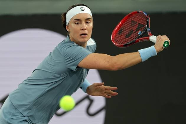 TENNIS - WTA, Tennis Damen Upper Austria Ladies Linz LINZ,AUSTRIA,28.JAN.25 - TENNIS - WTA Tour, Upper Austria Ladies Linz. Image shows Anhelina Kalinina (UKR).  GEPAxpictures xWalterxLuger