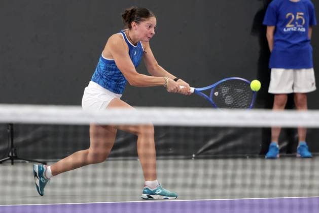 TENNIS - WTA, Tennis Damen Upper Austria Ladies Linz LINZ,AUSTRIA,28.JAN.25 - TENNIS - WTA Tour, Upper Austria Ladies Linz. Image shows Antonia Ruzic (CRO).  GEPAxpictures xWalterxLuger