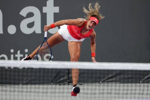 TENNIS - WTA, Tennis Damen Upper Austria Ladies Linz LINZ,AUSTRIA,28.JAN.25 - TENNIS - WTA Tour, Upper Austria Ladies Linz. Image shows Mayar Sherif (EGY).  GEPAxpictures xWalterxLuger