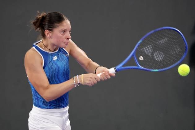 TENNIS - WTA, Tennis Damen Upper Austria Ladies Linz LINZ,AUSTRIA,28.JAN.25 - TENNIS - WTA Tour, Upper Austria Ladies Linz. Image shows Antonia Ruzic (CRO).  GEPAxpictures xWalterxLuger