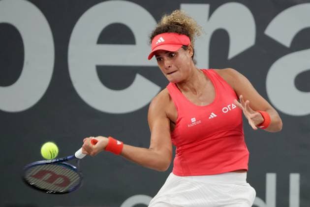 TENNIS - WTA, Tennis Damen Upper Austria Ladies Linz LINZ,AUSTRIA,28.JAN.25 - TENNIS - WTA Tour, Upper Austria Ladies Linz. Image shows Mayar Sherif (EGY).  GEPAxpictures xWalterxLuger
