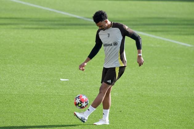 Renato Veiga of Juventus FC during Champions League 2024 2025 training at JTC Continassa on January 28, 2025 in Turin, Italy - ph Giuliano Marchisciano  Copyright: xGiulianoxMarchisciano IPAxSportx xipa-agency.netx xx IPA_53393921 IPA_Agency_IPA53393921