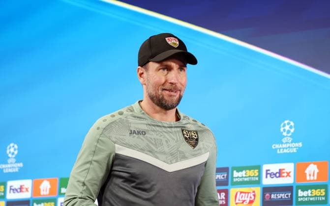 28.01.25 VfB Stuttgart PK Hoeneß Deutschland, Stuttgart, 28.01.2025, Fussball, UEFA Champions League, VfB Stuttgart, Pressekonferenz PK: Sebastian Hoeneß (Trainer).