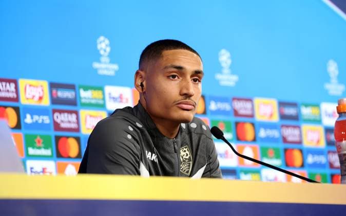 28.01.25 VfB Stuttgart PK Millot Deutschland, Stuttgart, 28.01.2025, Fussball, UEFA Champions League, VfB Stuttgart, Pressekonferenz PK: Enzo Millot.