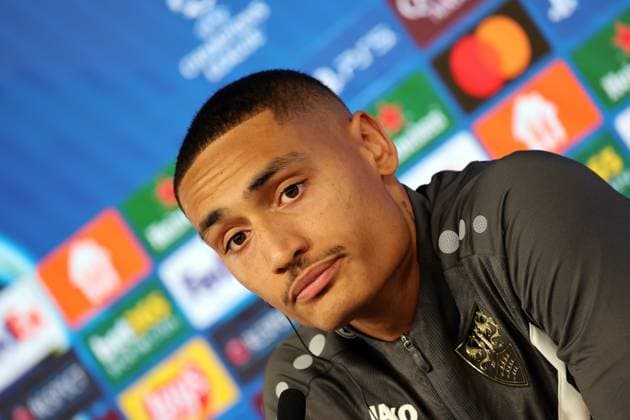 28.01.25 VfB Stuttgart PK Millot Deutschland, Stuttgart, 28.01.2025, Fussball, UEFA Champions League, VfB Stuttgart, Pressekonferenz PK: Enzo Millot.