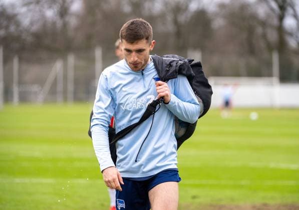 Fußball, Herren, Saison 2024 2025, 2. Bundesliga, Hertha BSC, Training, Jonjoe Kenny (Hertha BSC), 28.01. 2025,
