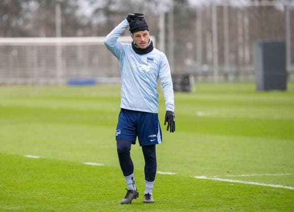 Fußball, Herren, Saison 2024 2025, 2. Bundesliga, Hertha BSC, Training, Diego Demme (Hertha BSC), 28.01. 2025,