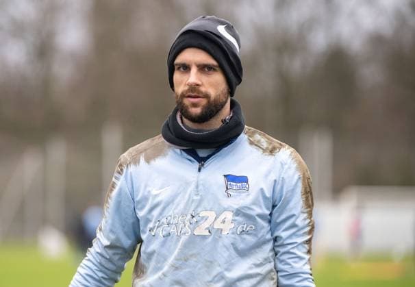 Fußball, Herren, Saison 2024 2025, 2. Bundesliga, Hertha BSC, Training, Torwart Marius Gersbeck (Hertha BSC), 28.01. 2025,