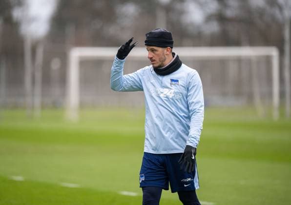 Fußball, Herren, Saison 2024 2025, 2. Bundesliga, Hertha BSC, Training, Diego Demme (Hertha BSC), 28.01. 2025,