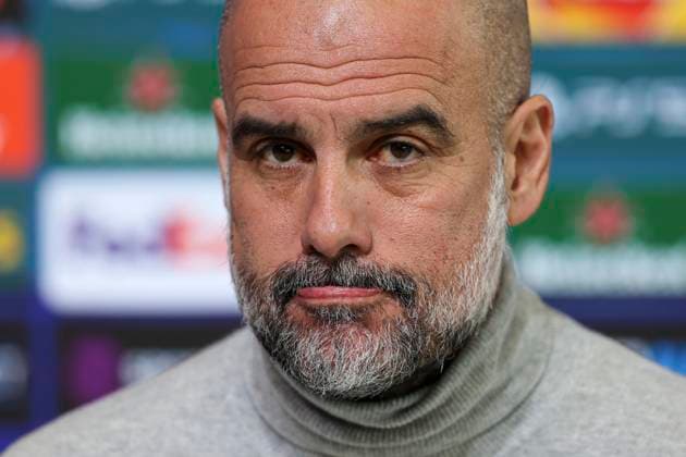 Sport Themen der Woche KW05 Sport Bilder des Tages Manchester City Media Day Manchester City Head Coach Pep Guardiola during the Manchester City Media Day ahead of the Manchester City v Club Brugge Champions League match, at the Joie Stadium, Manchester, England, United Kingdom on 28 January 2025 Credit: Jake Kirkman Every Second Media Editorial use only. All images are copyright Every Second Media Limited. No images may be reproduced without prior permission. Copyright: xIMAGO EveryxSecondxMediax ESM-1299-0004