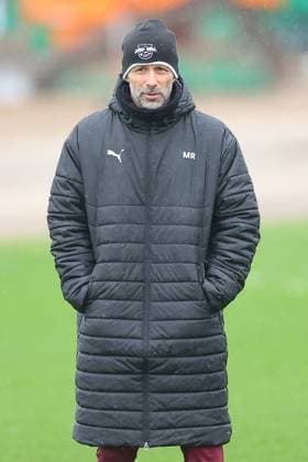 RB Leipzig - Training Champions League Leipzig, 28.01.2025, RBL Trainingszentrum, UEFA Champions League, RB LEIPZIG Abschlusstraining vorm morgigen Spiel bei Sturm Graz , Im Bild: Trainer Marco Rose , Nur zur redaktionellen Nutzung. Editorial use only. ,