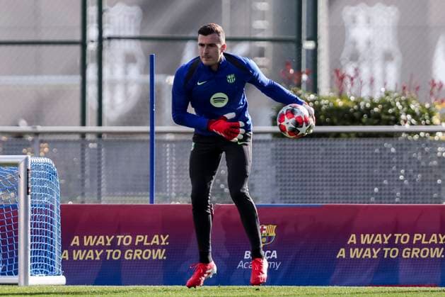 January 28, 2025, Sant Joan Despi, Barcelona, SPAIN: Inaki Pena during the training day of FC Barcelona, Barca ahead UEFA Champions League, football match against Atalanta BC at Ciudad Esportiva Joan Gamper on January 28, 2025 in Sant Joan Despi, Barcelona, Spain. Sant Joan Despi SPAIN - ZUMAa181 20250128_zaa_a181_009 Copyright: xJavierxBorregox