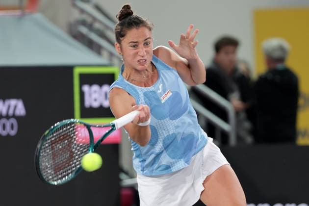 TENNIS - WTA, Tennis Damen Upper Austria Ladies Linz LINZ,AUSTRIA,28.JAN.25 - TENNIS - WTA Tour, Upper Austria Ladies Linz. Image shows Sara Sorribes Tormo (ESP).  GEPAxpictures xWalterxLuger