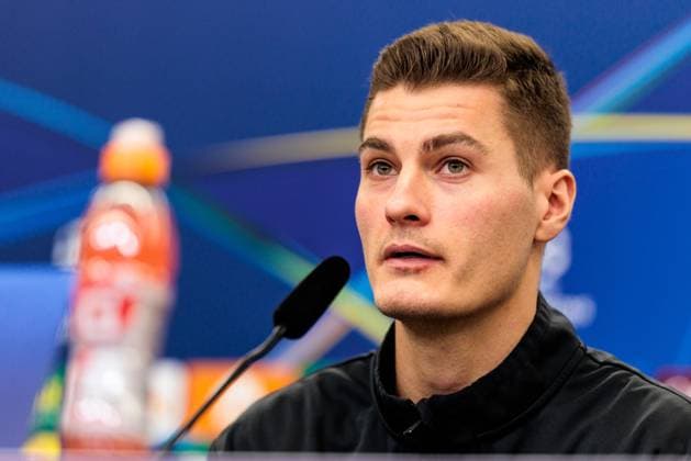 UEFA Champions League: Pressekonferenz Bayer 04 Leverkusen, 28.01.2025 Patrick Schick (Bayer 04 Leverkusen, 14) während der Pressekonferenz UEFA Champions League: Pressekonferenz Bayer 04 Leverkusen vor dem Spiel gegen Sparta Prag; BayArena, Leverkusen am 28.01.2025 Copyright: xBEAUTIFULxSPORTS Wunderlx