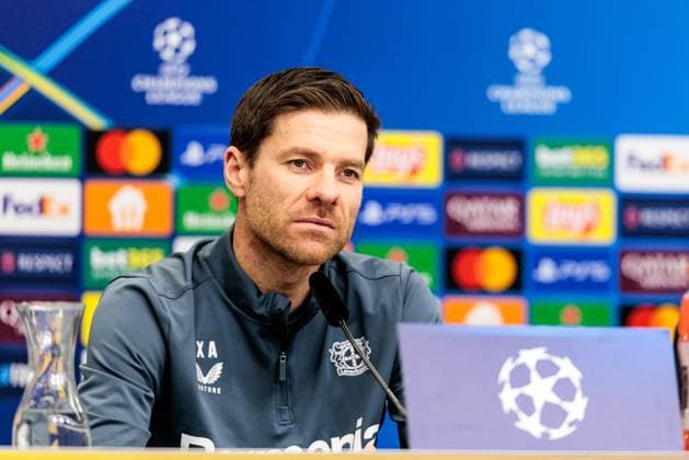 UEFA Champions League: Pressekonferenz Bayer 04 Leverkusen, 28.01.2025 Xabi Alonso (Cheftrainer Bayer 04 Leverkusen) während der Pressekonferenz UEFA Champions League: Pressekonferenz Bayer 04 Leverkusen vor dem Spiel gegen Sparta Prag; BayArena, Leverkusen am 28.01.2025 Copyright: xBEAUTIFULxSPORTS Wunderlx