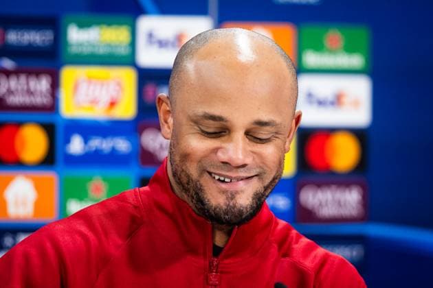 BAYERN MUNICH press conference, PK, Pressekonferenz Vincent Kompany of Bayern speaks during the press conference ahead of UEFA Champions League, league stage match between FC Bayern Munich and SK Slovan Bratislava. Munich, Germany, January 28, 2025. Copyright: xx 080A6694