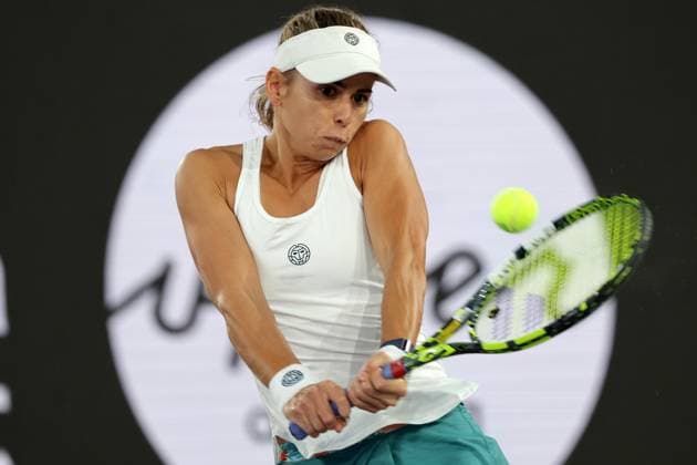 TENNIS - WTA, Tennis Damen Upper Austria Ladies Linz LINZ,AUSTRIA,28.JAN.25 - TENNIS - WTA Tour, Upper Austria Ladies Linz. Image shows Julia Grabher (AUT).  GEPAxpictures xWalterxLuger