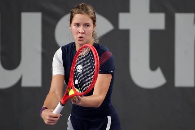 TENNIS - WTA, Tennis Damen Upper Austria Ladies Linz LINZ,AUSTRIA,28.JAN.25 - TENNIS - WTA Tour, Upper Austria Ladies Linz. Image shows Anastasia Zakharova (RUS).  GEPAxpictures xWalterxLuger