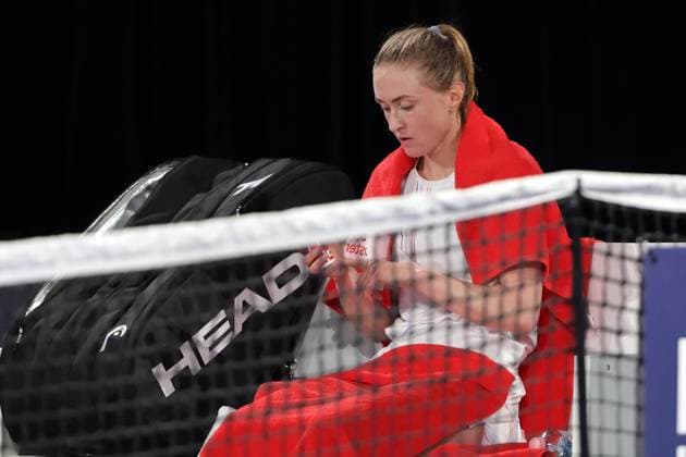TENNIS - WTA, Tennis Damen Upper Austria Ladies Linz LINZ,AUSTRIA,28.JAN.25 - TENNIS - WTA Tour, Upper Austria Ladies Linz. Image shows Aliaksandra Sasnovich (RUS).  GEPAxpictures xWalterxLuger