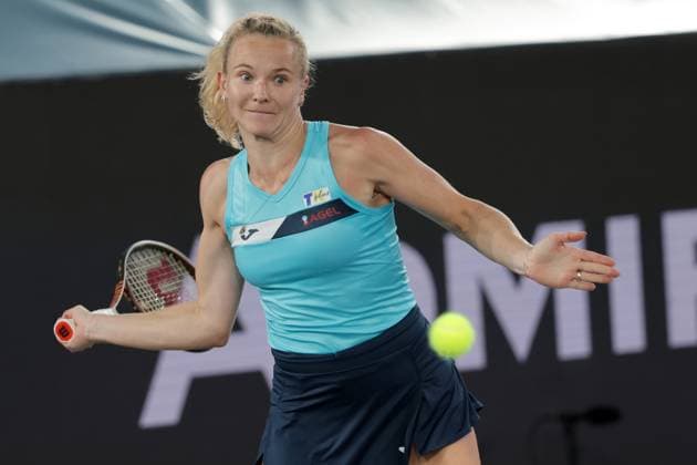 TENNIS - WTA, Tennis Damen Upper Austria Ladies Linz LINZ,AUSTRIA,29.JAN.25 - TENNIS - WTA Tour, Upper Austria Ladies Linz. Image shows Katerina Siniakova (CZE).  GEPAxpictures xWalterxLuger