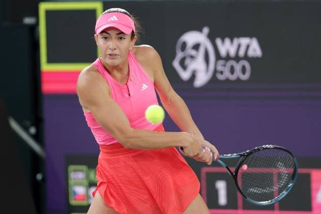 TENNIS - WTA, Tennis Damen Upper Austria Ladies Linz LINZ,AUSTRIA,29.JAN.25 - TENNIS - WTA Tour, Upper Austria Ladies Linz. Image shows Elina Avanesyan (ARM).  GEPAxpictures xWalterxLuger