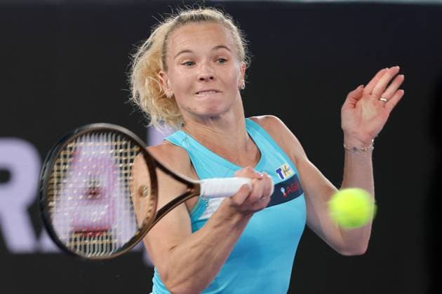 TENNIS - WTA, Tennis Damen Upper Austria Ladies Linz LINZ,AUSTRIA,29.JAN.25 - TENNIS - WTA Tour, Upper Austria Ladies Linz. Image shows Katerina Siniakova (CZE).  GEPAxpictures xWalterxLuger